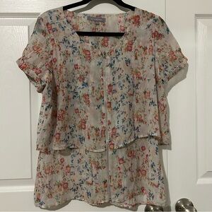 NY Collection Floral Blouse